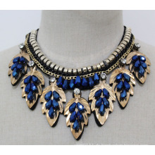 Lady Modeschmuck Blue Bead Kristallhalsband Halskette (JE0138)